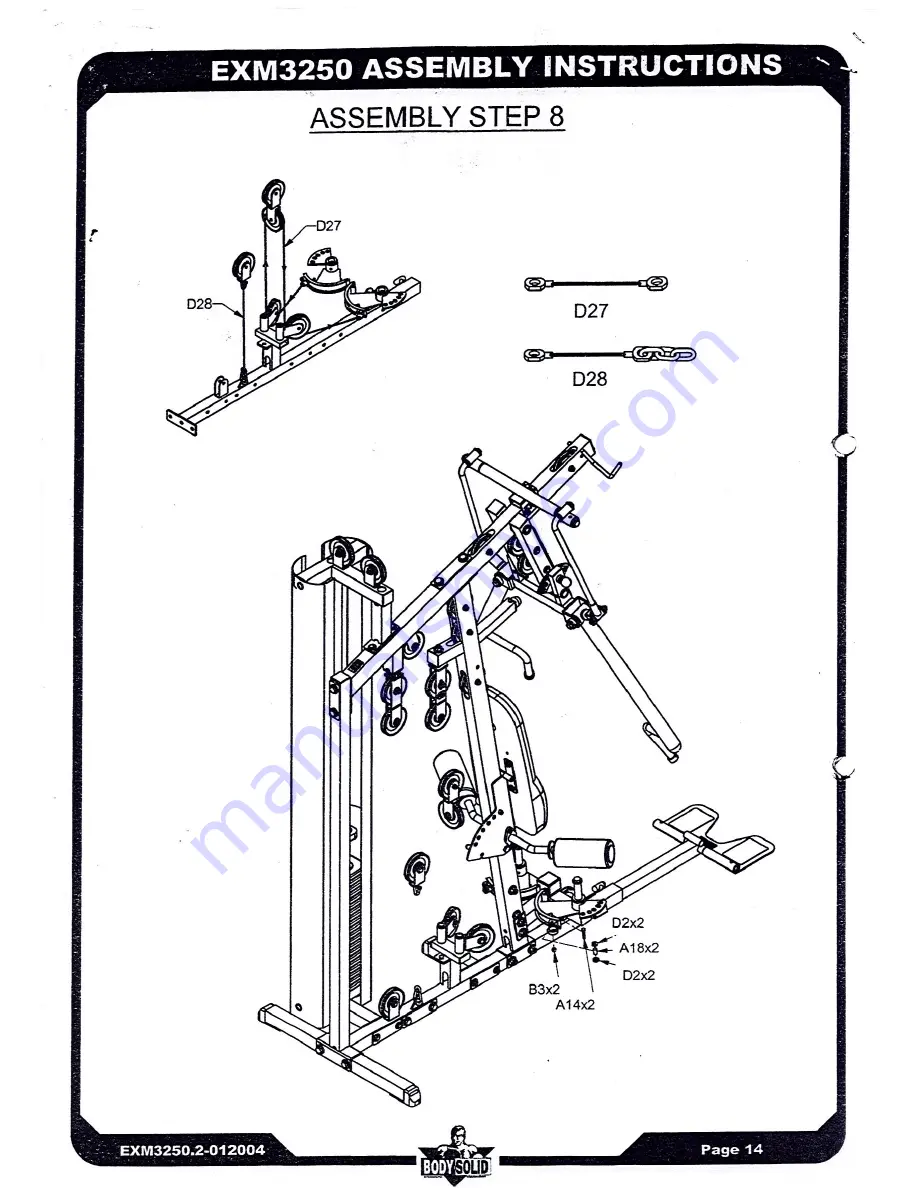 Body Solid EXM-3250.2 Owner'S Manual Download Page 15