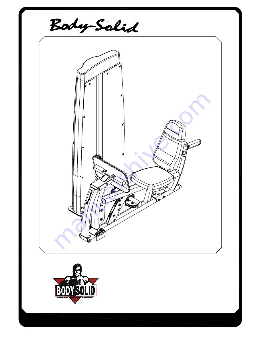 Body Solid Fitness Equipment Owner'S Manual Download Page 1