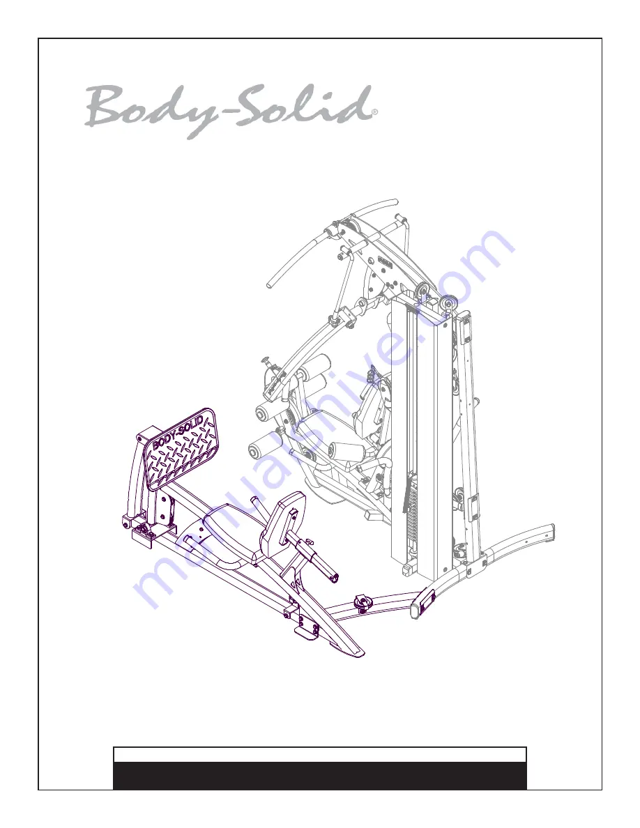 Body Solid FLP Assembly Instructions And User'S Manual Download Page 1