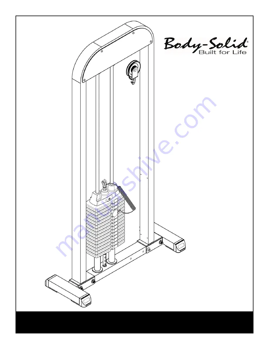 Body Solid G-STACK Assembly Instructions Manual Download Page 1