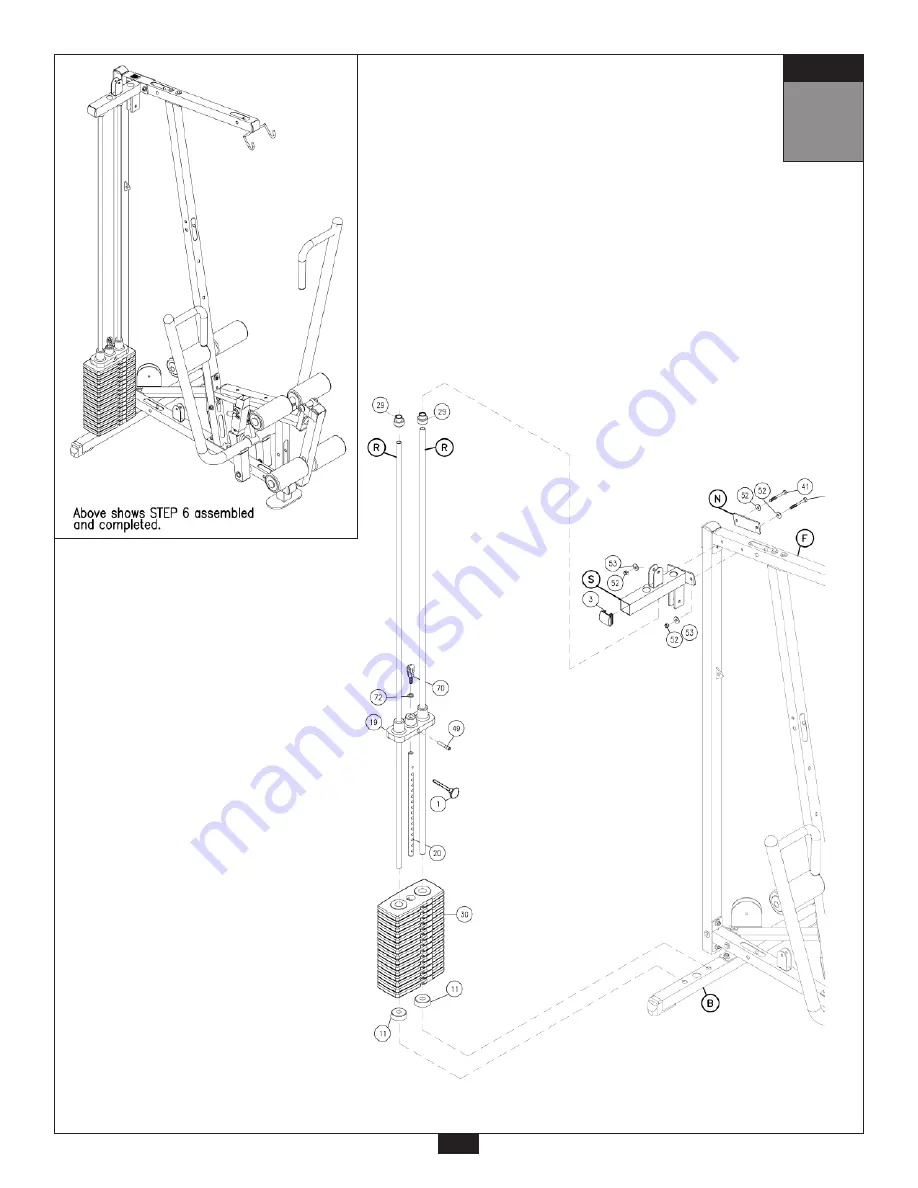 Body Solid G1S Assembly Instructions Manual Download Page 13