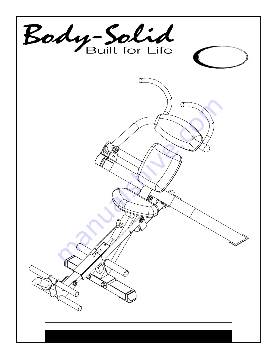 Body Solid GAB300 Скачать руководство пользователя страница 1