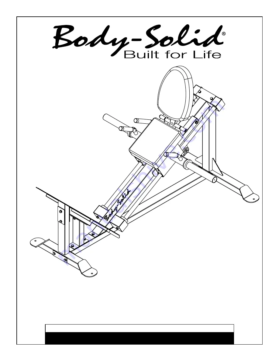 Body Solid GCLP100 Assembly Instructions & Owner'S Manual Download Page 1