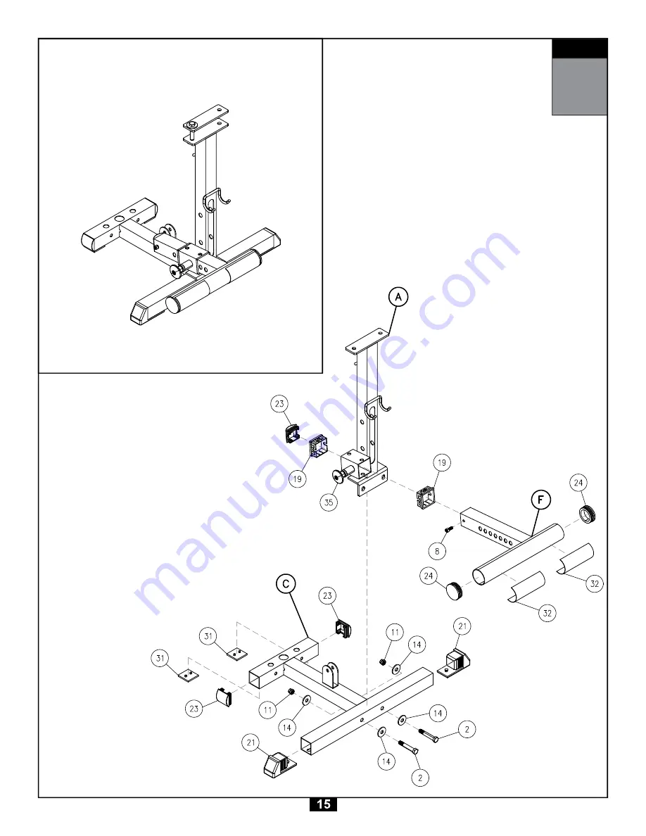 Body Solid GLA348Q.1 Owner'S Manual Download Page 15