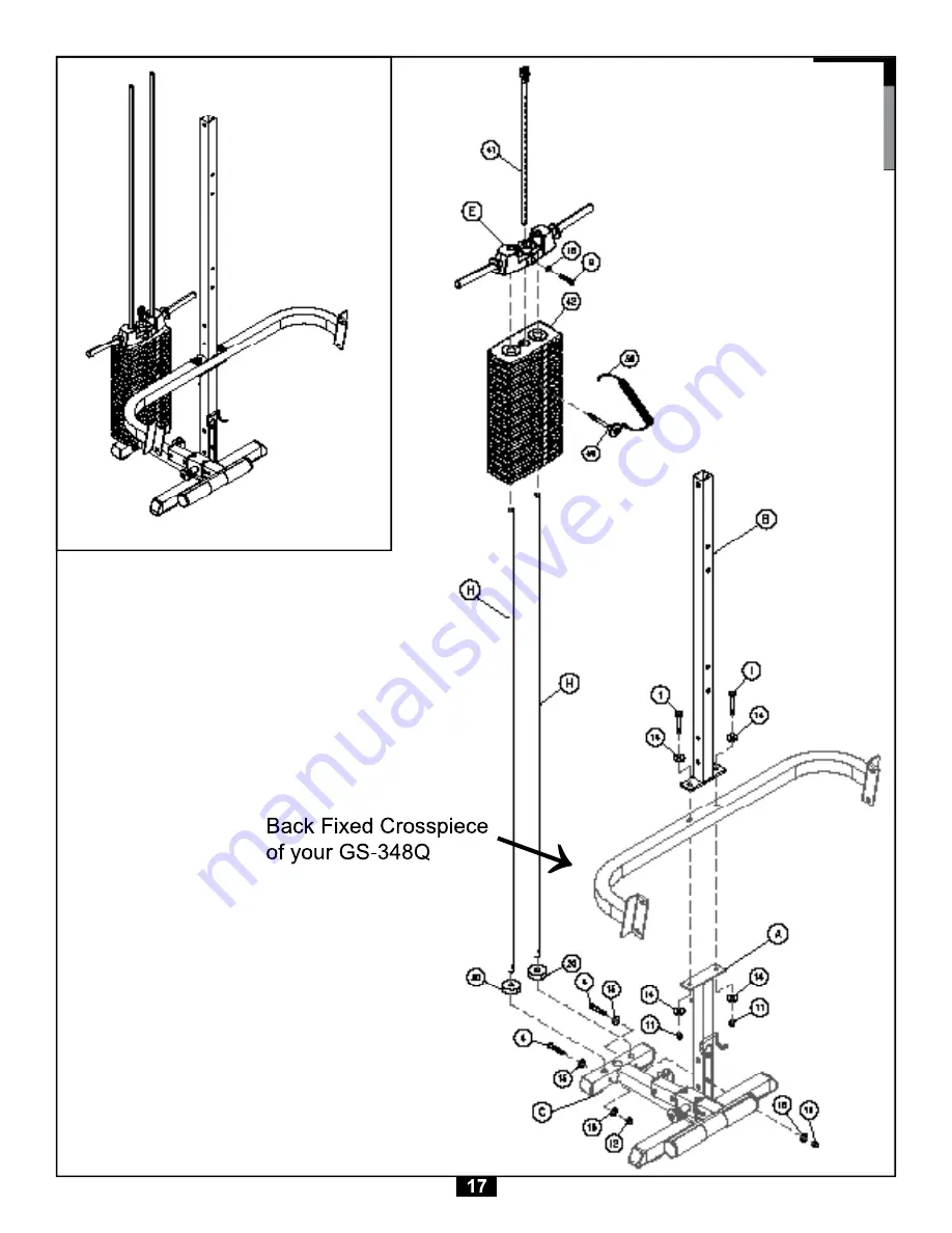 Body Solid GLA348Q.1 Owner'S Manual Download Page 17