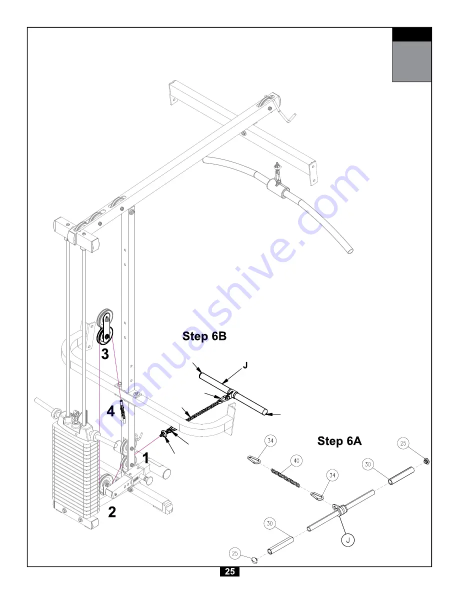 Body Solid GLA348Q.1 Owner'S Manual Download Page 25