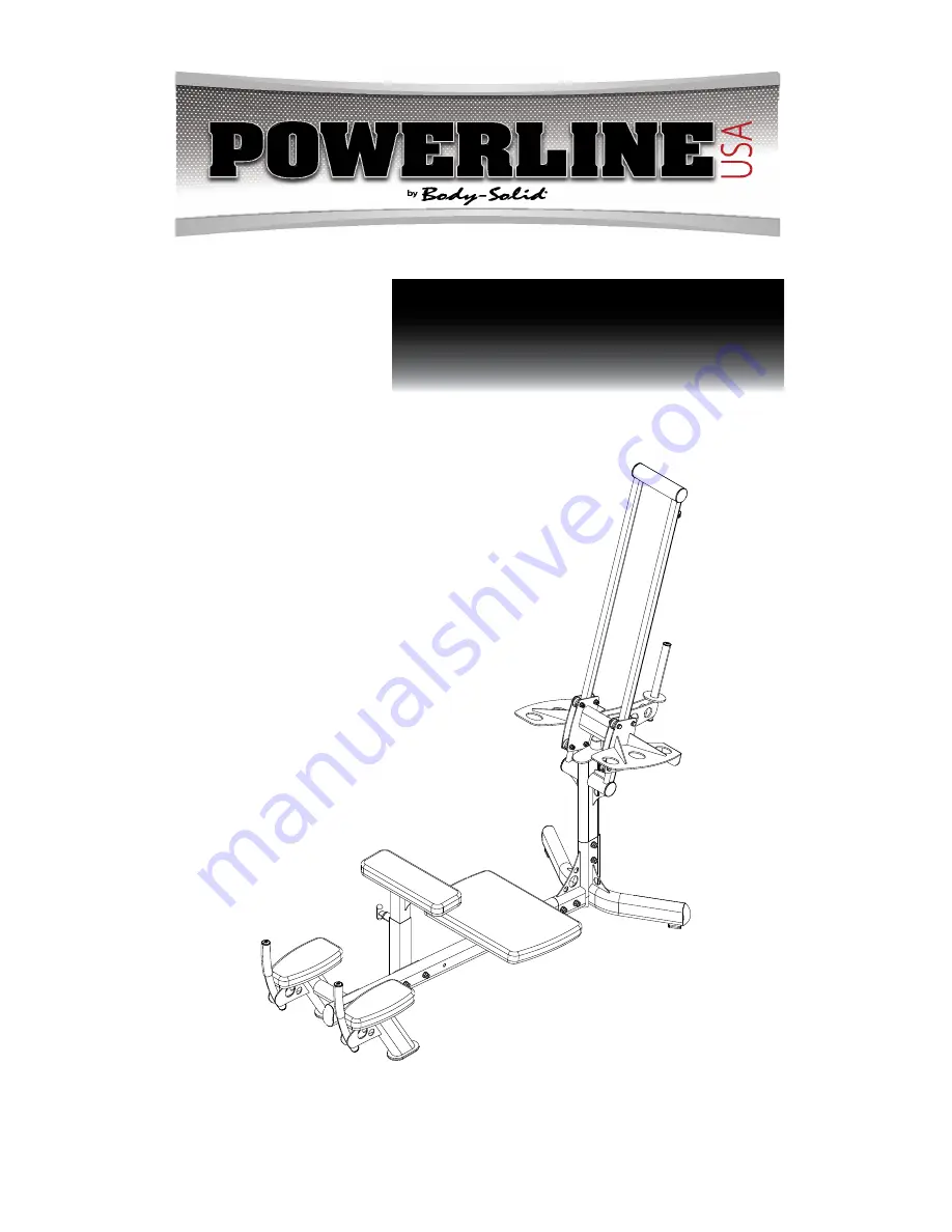 Body Solid Powerline PGM200X Скачать руководство пользователя страница 1