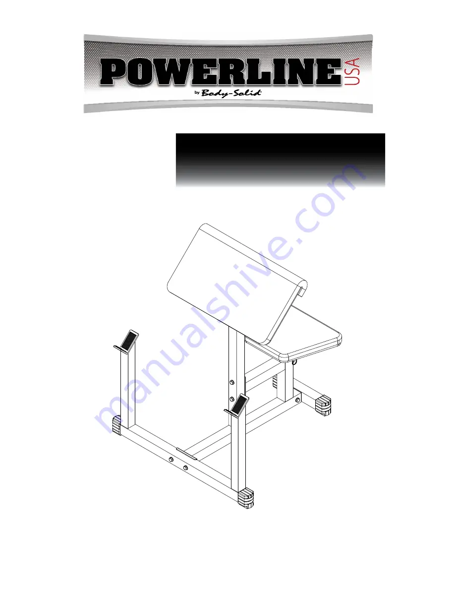 Body Solid Powerline PPB-32X Owner'S Manual Download Page 1