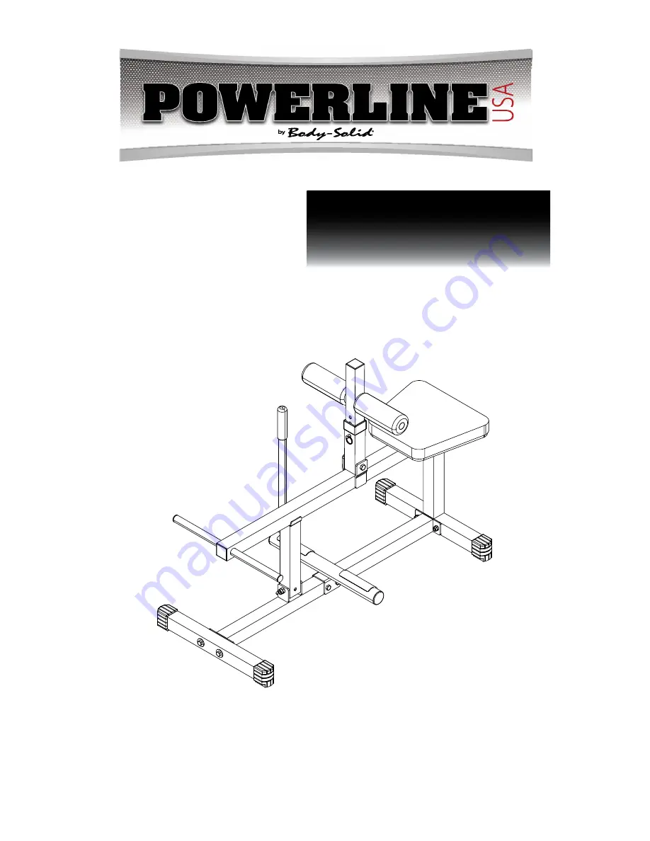 Body Solid Powerline PSC-43X Owner'S Manual Download Page 1