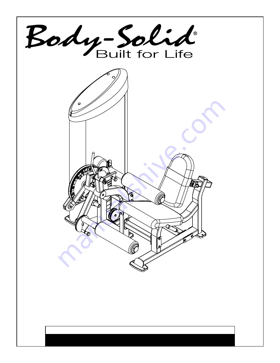 Body Solid S2LEC Скачать руководство пользователя страница 1