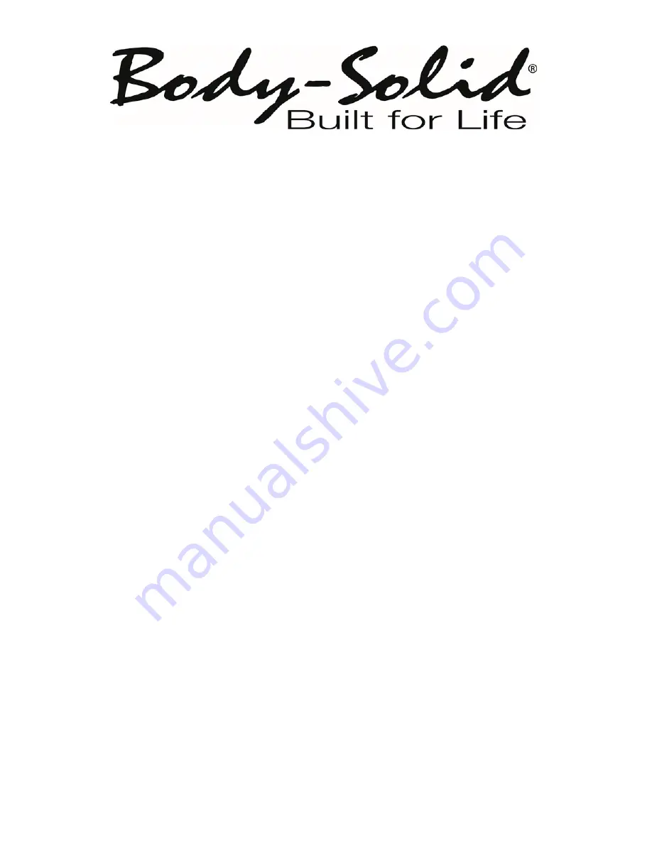 Body Solid SOIB250 Assembly Instructions & Owner'S Manual Download Page 19