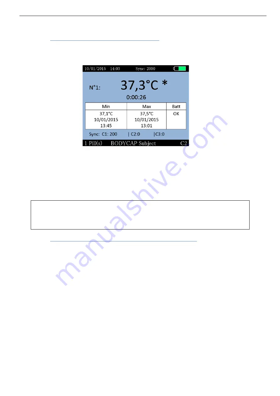 BodyCAP e-Celsius Performance User Manual Download Page 21