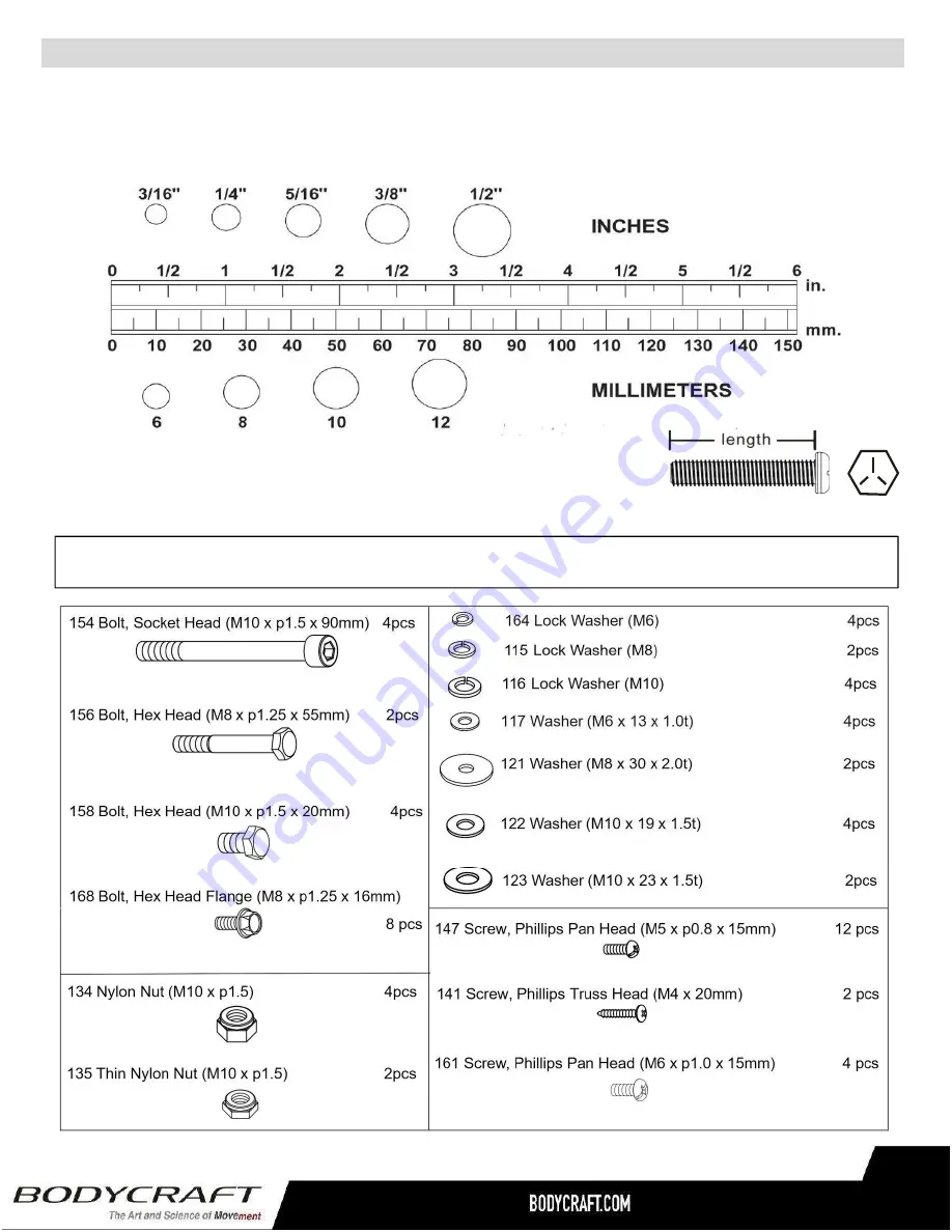 BodyCraft E1000 Owner'S Manual Download Page 8