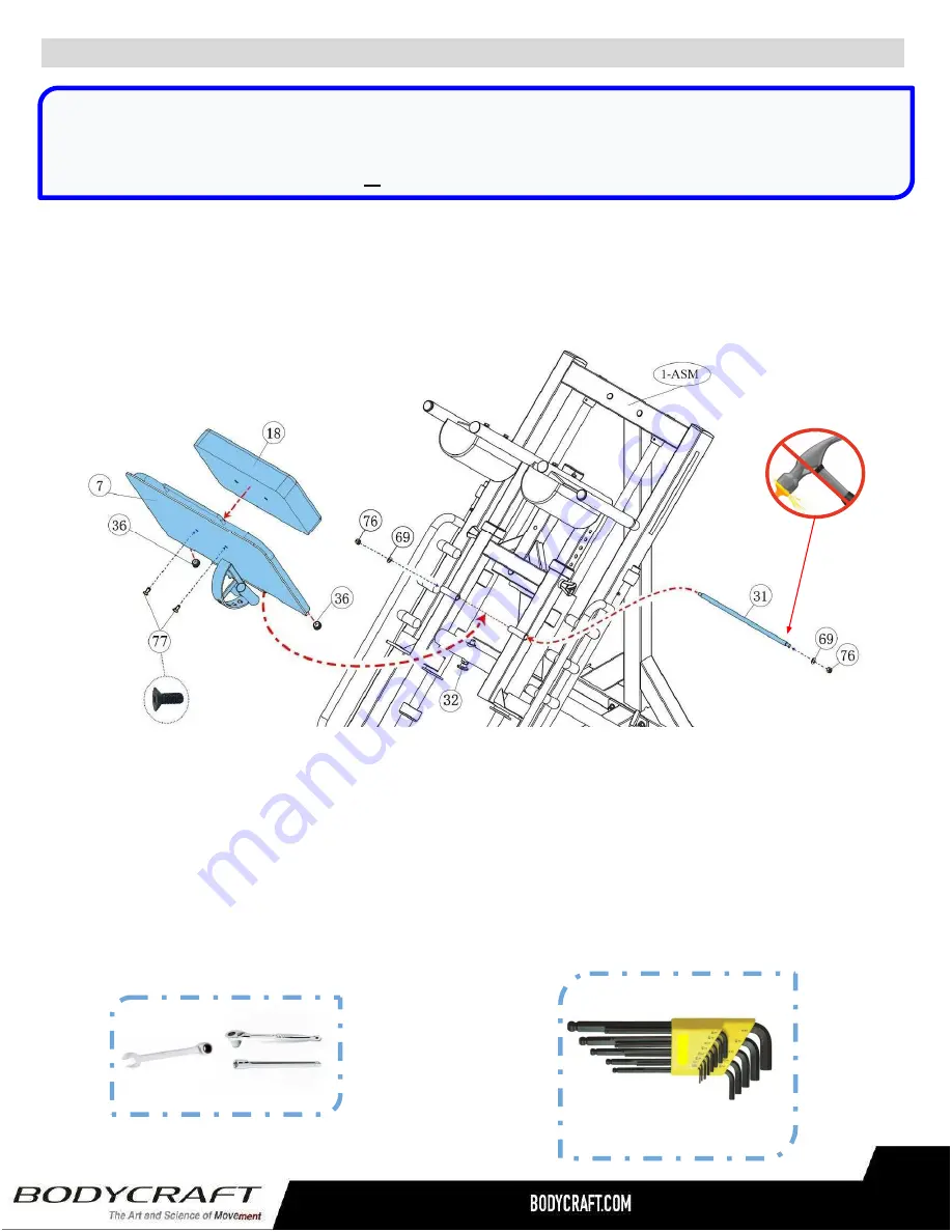 BodyCraft F760 PRO Owner'S Manual Download Page 17