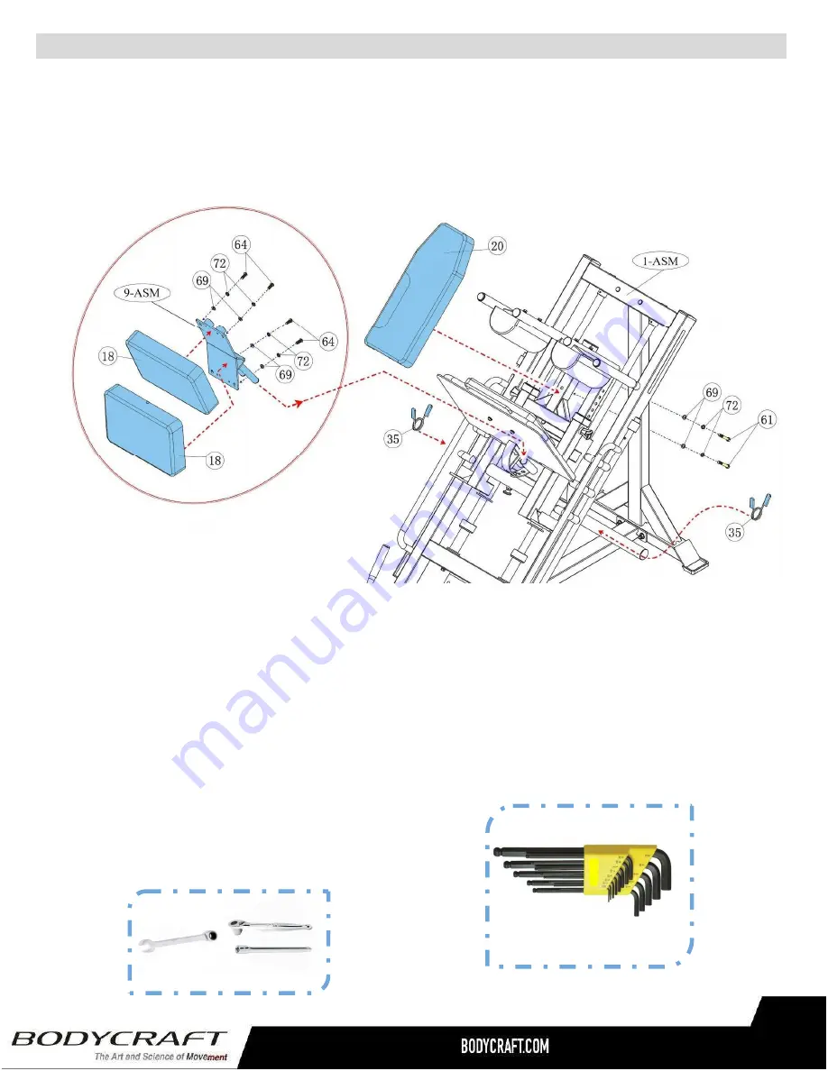 BodyCraft F760 PRO Owner'S Manual Download Page 18