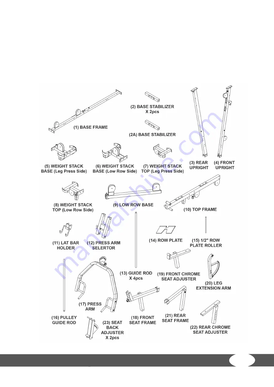 BodyCraft Family XPress Pro Assembly And Operating Instructions Manual Download Page 11