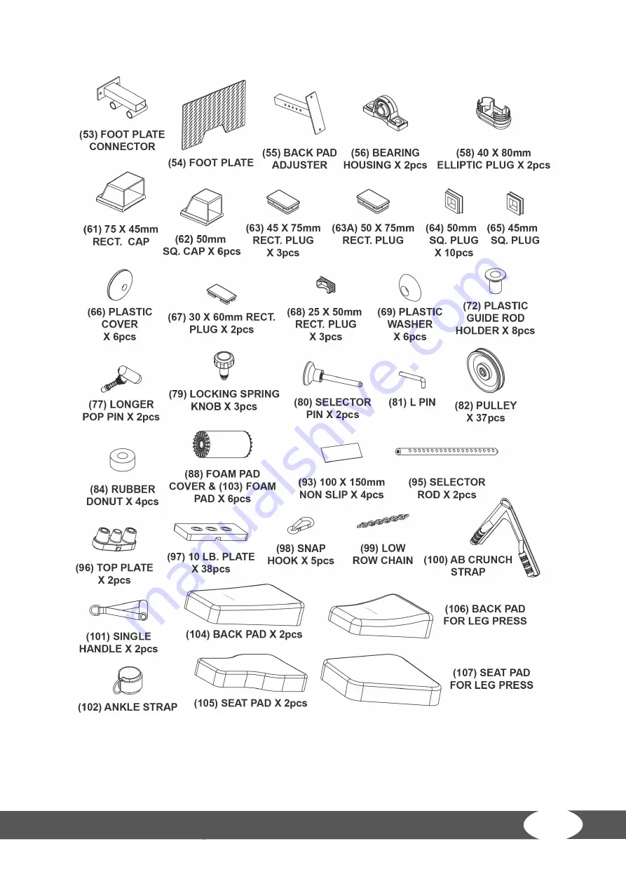 BodyCraft Family XPress Pro Assembly And Operating Instructions Manual Download Page 13