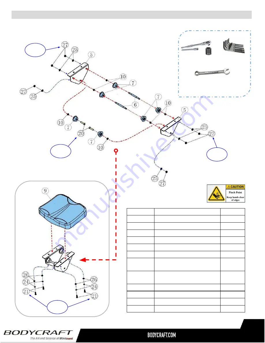 BodyCraft PRow HFT Owner'S Manual Download Page 9