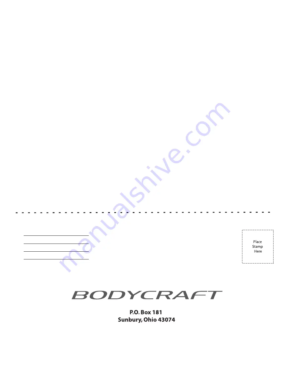 BodyCraft SPT Скачать руководство пользователя страница 13