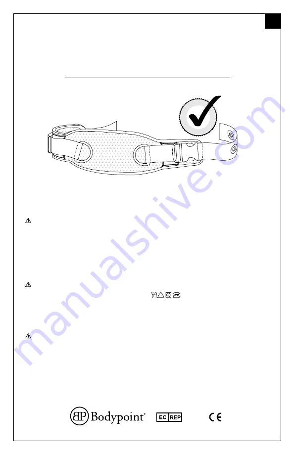 Bodypoint Aeromesh Rapid-Dry Installation And User Instructions Manual Download Page 17