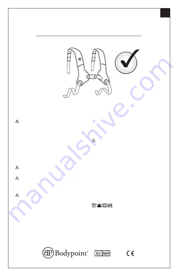 Bodypoint H-Style Installation And User Instructions Manual Download Page 27