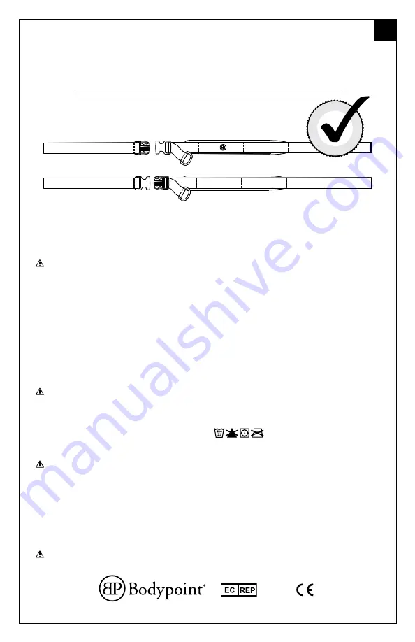 Bodypoint Leg Harness Скачать руководство пользователя страница 19
