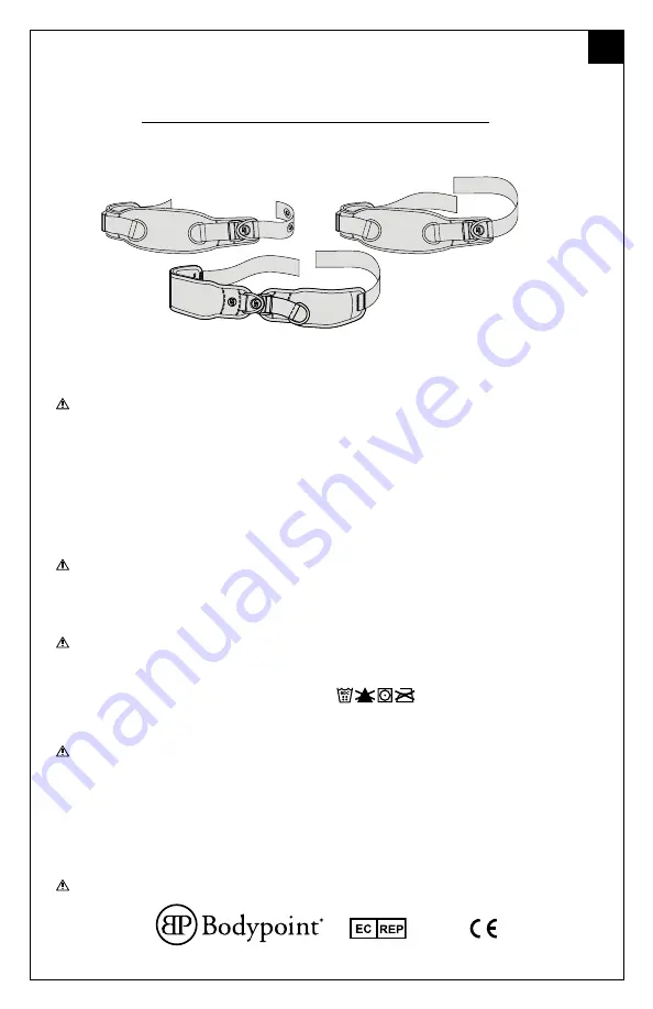 Bodypoint Monoflex SH120L Installation And User Instructions Manual Download Page 5