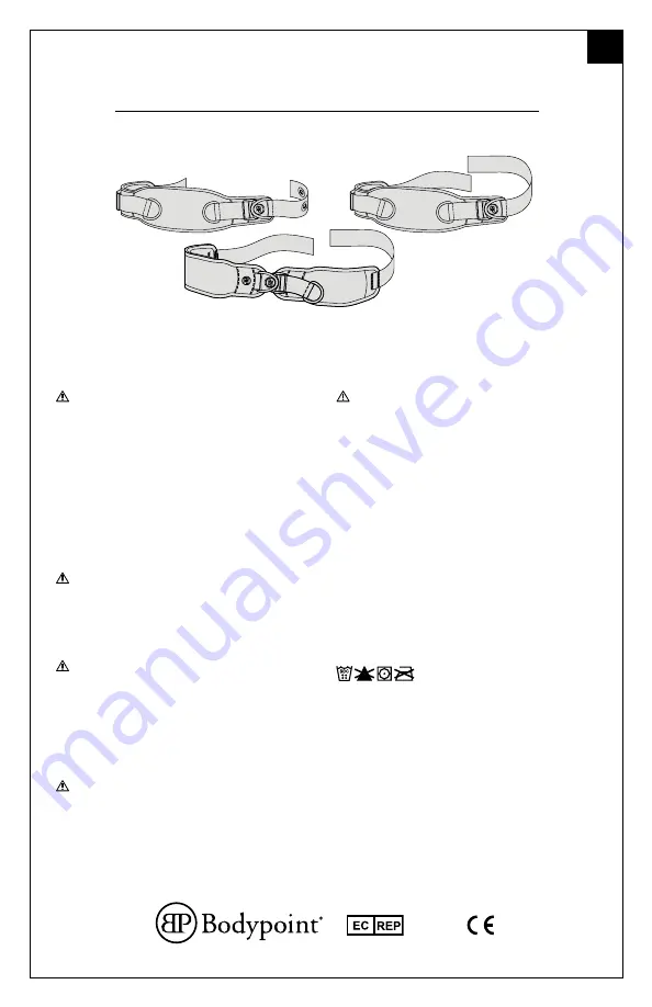 Bodypoint Monoflex SH120L Installation And User Instructions Manual Download Page 13