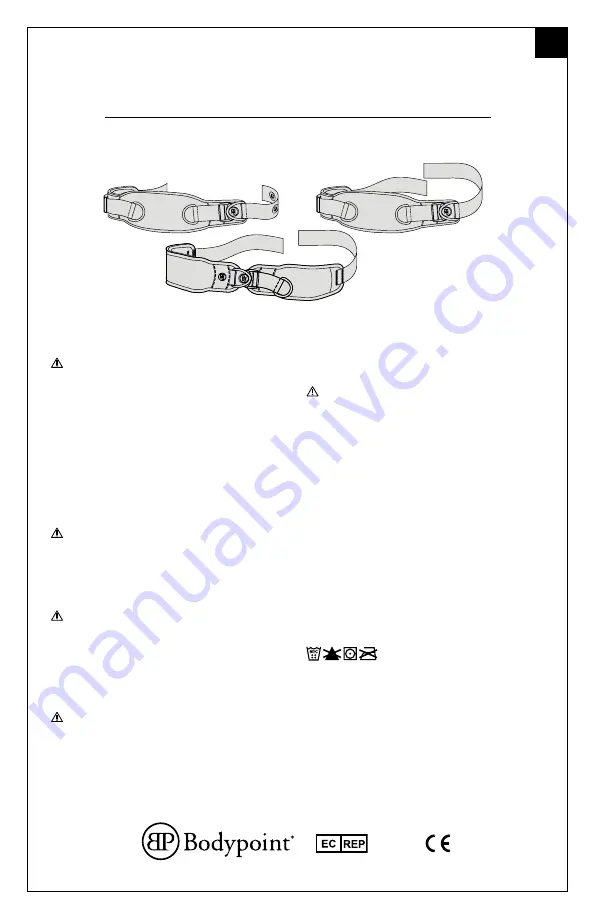 Bodypoint Monoflex SH120L Installation And User Instructions Manual Download Page 21