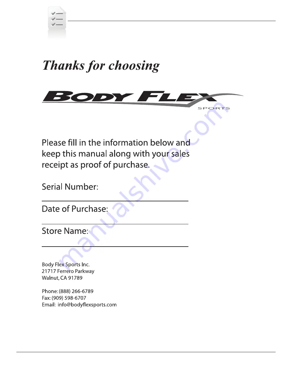 BODYRIDER BRD 2000 Owner'S Manual Download Page 21