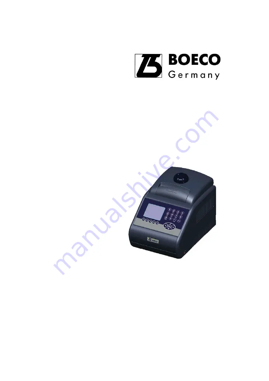 Boeco TC-PRO-3048 Скачать руководство пользователя страница 1