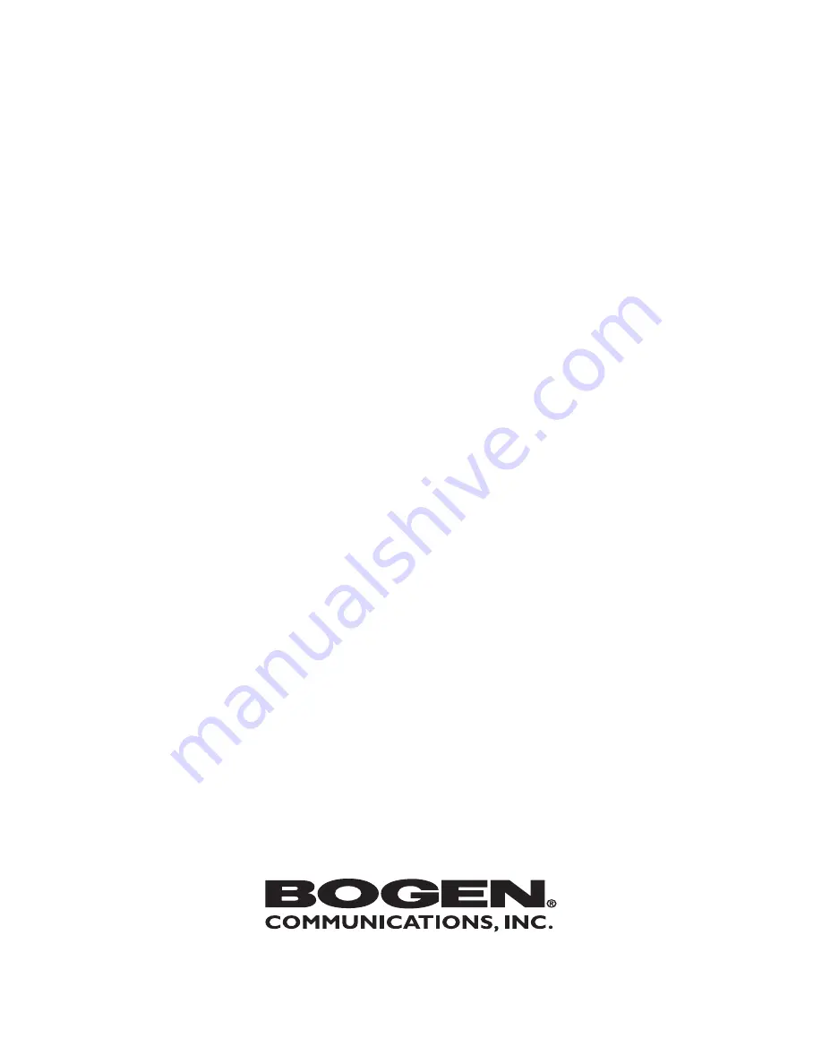 Bogen Enhancer Instruction Manual Download Page 12