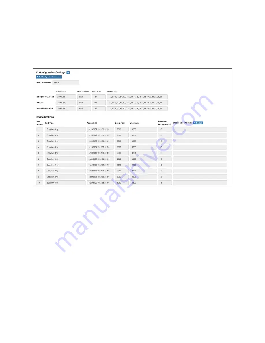 Bogen NQ-E7030 Configuration Manual Download Page 12