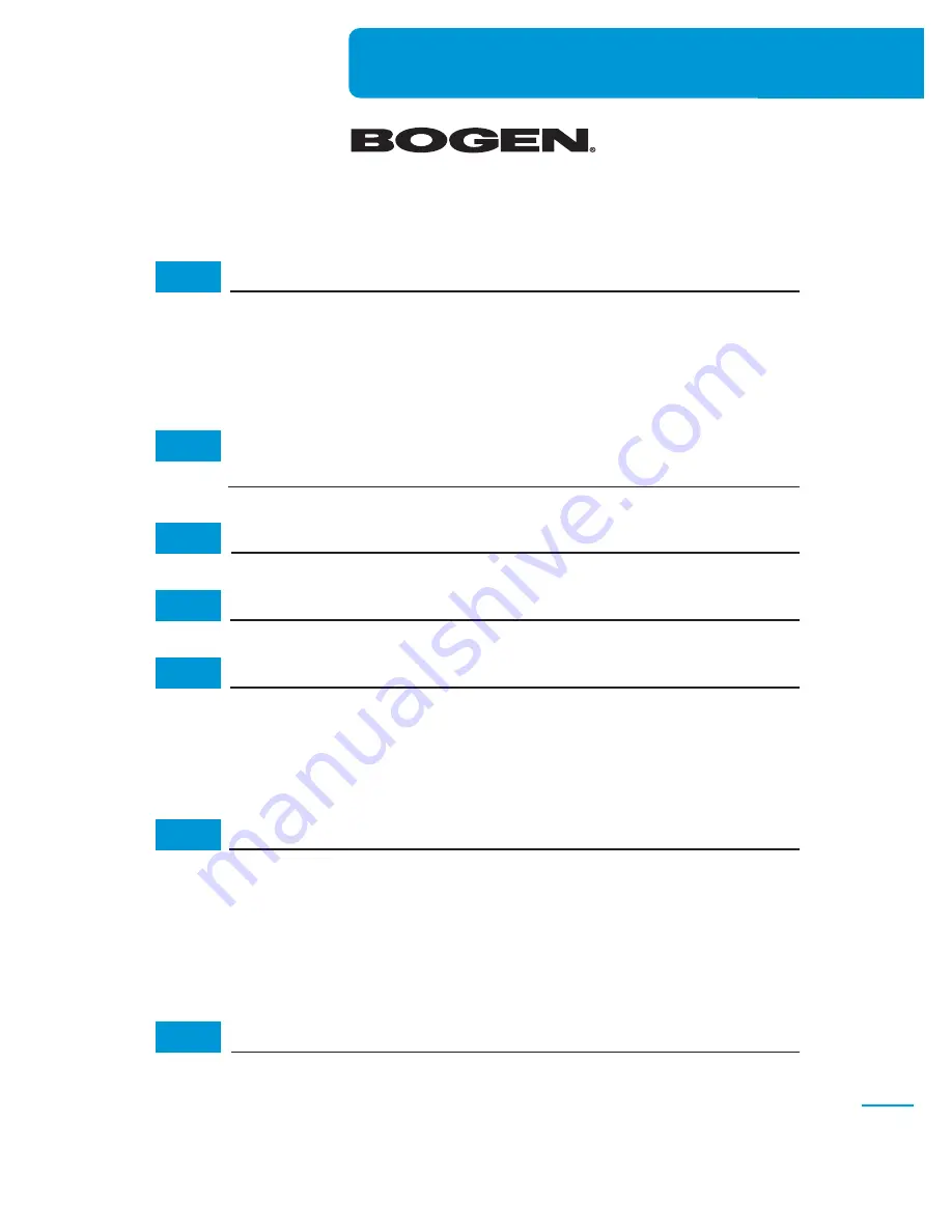 Bogen QUANTUM VOIP series Configuration And Operation Manual Download Page 3