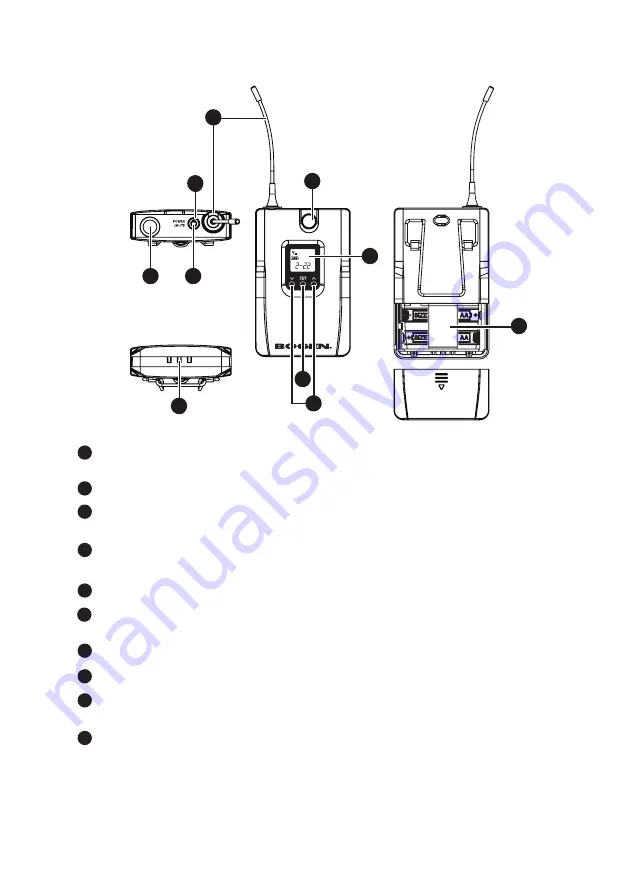 Bogen UHF8011BP/HH Instruction Manual Download Page 12