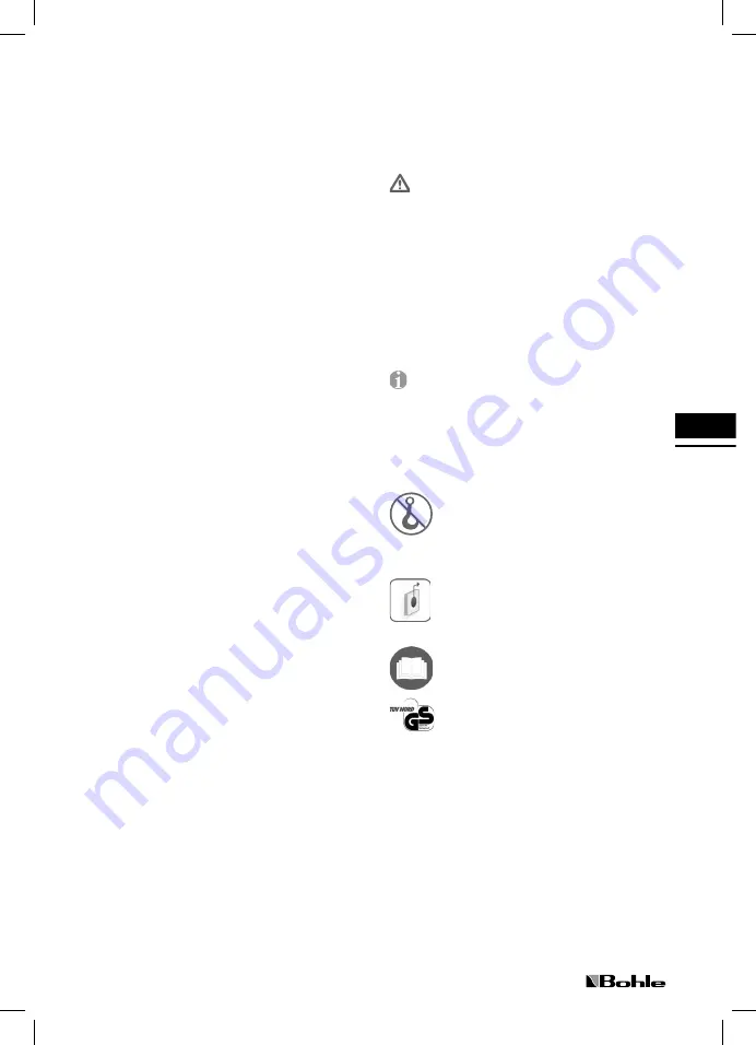 Bohle Veribor BO 601 Operating Instructions Manual Download Page 39