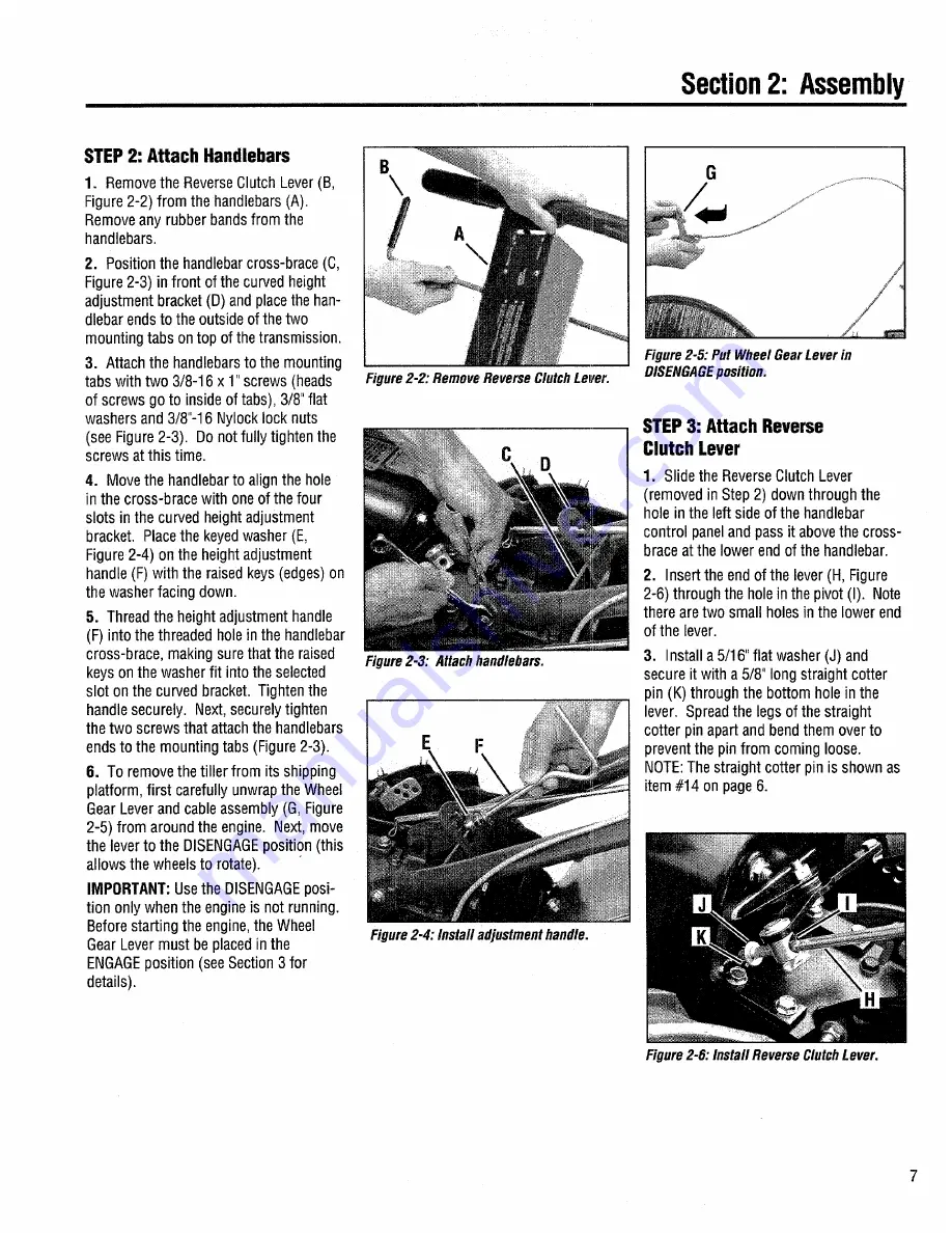 Bolens 12206 Owner'S Manual Download Page 7