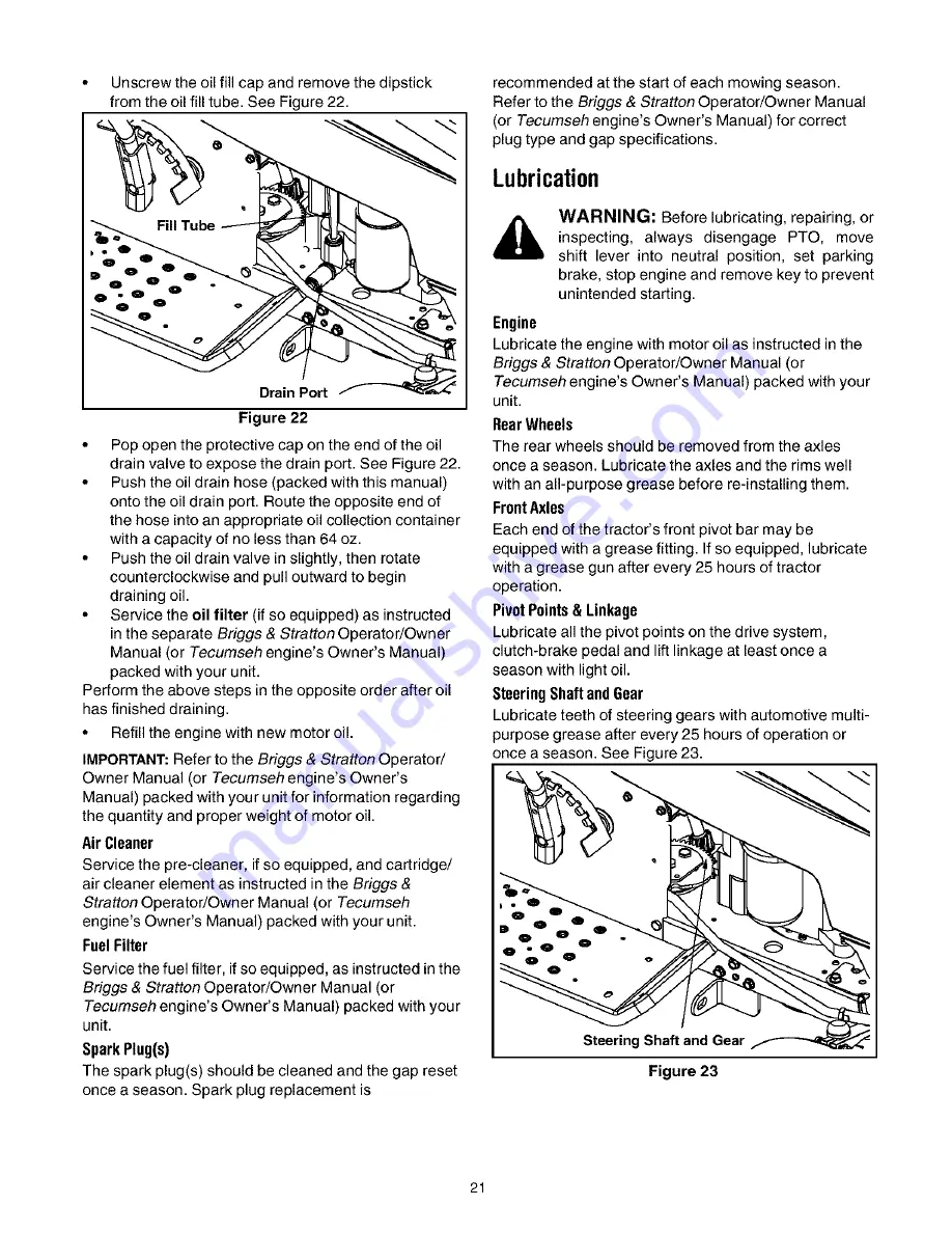 Bolens 13AG683G163 Operator'S Manual Download Page 21