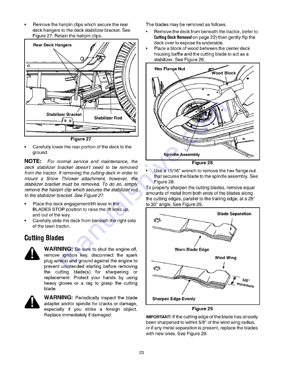 Bolens 13AG683G163 Operator'S Manual Download Page 23