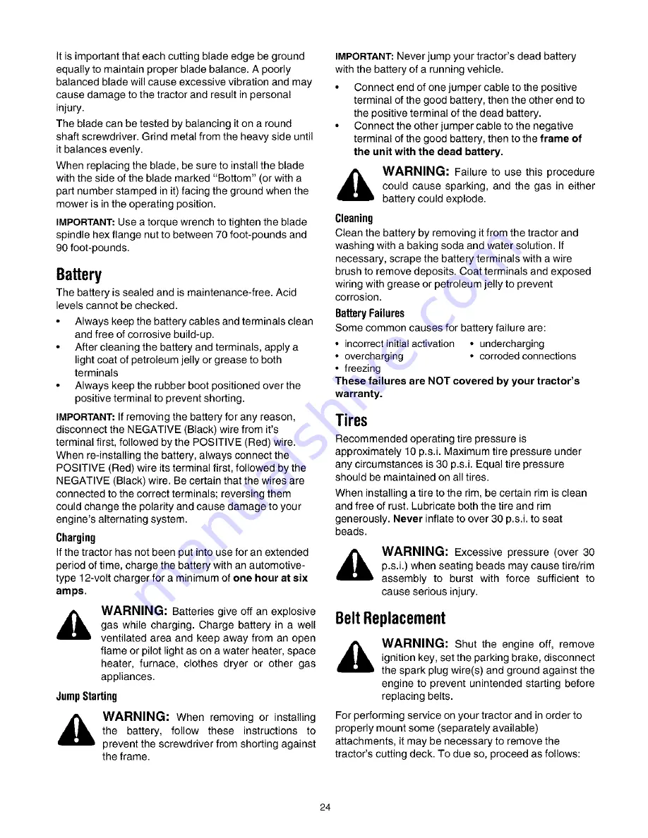 Bolens 13AG683G163 Operator'S Manual Download Page 24