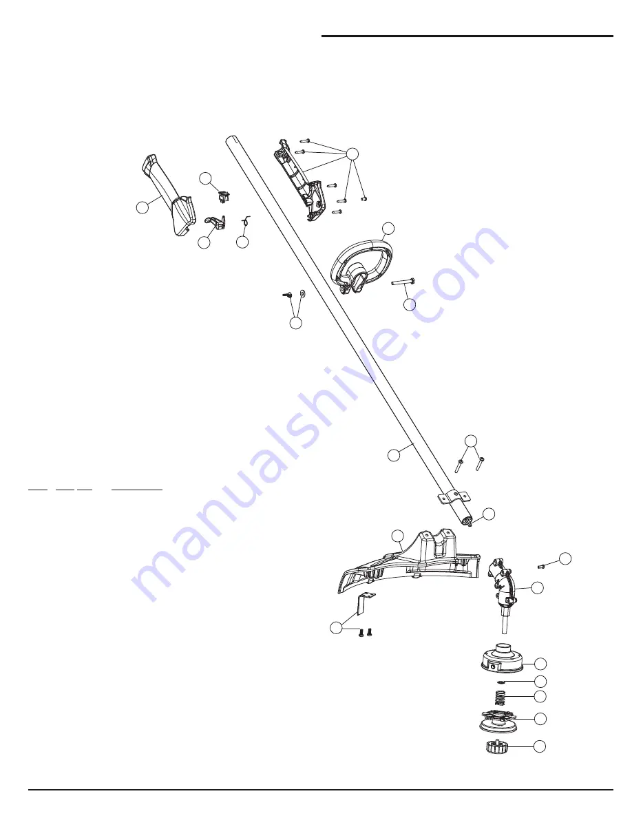 Bolens BL160 Replacement Parts Download Page 2