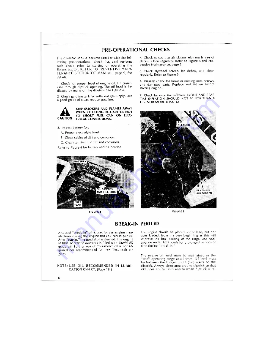 Bolens G-14 Owner'S Manual Download Page 6