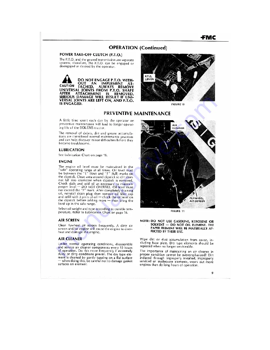 Bolens G-14 Owner'S Manual Download Page 9