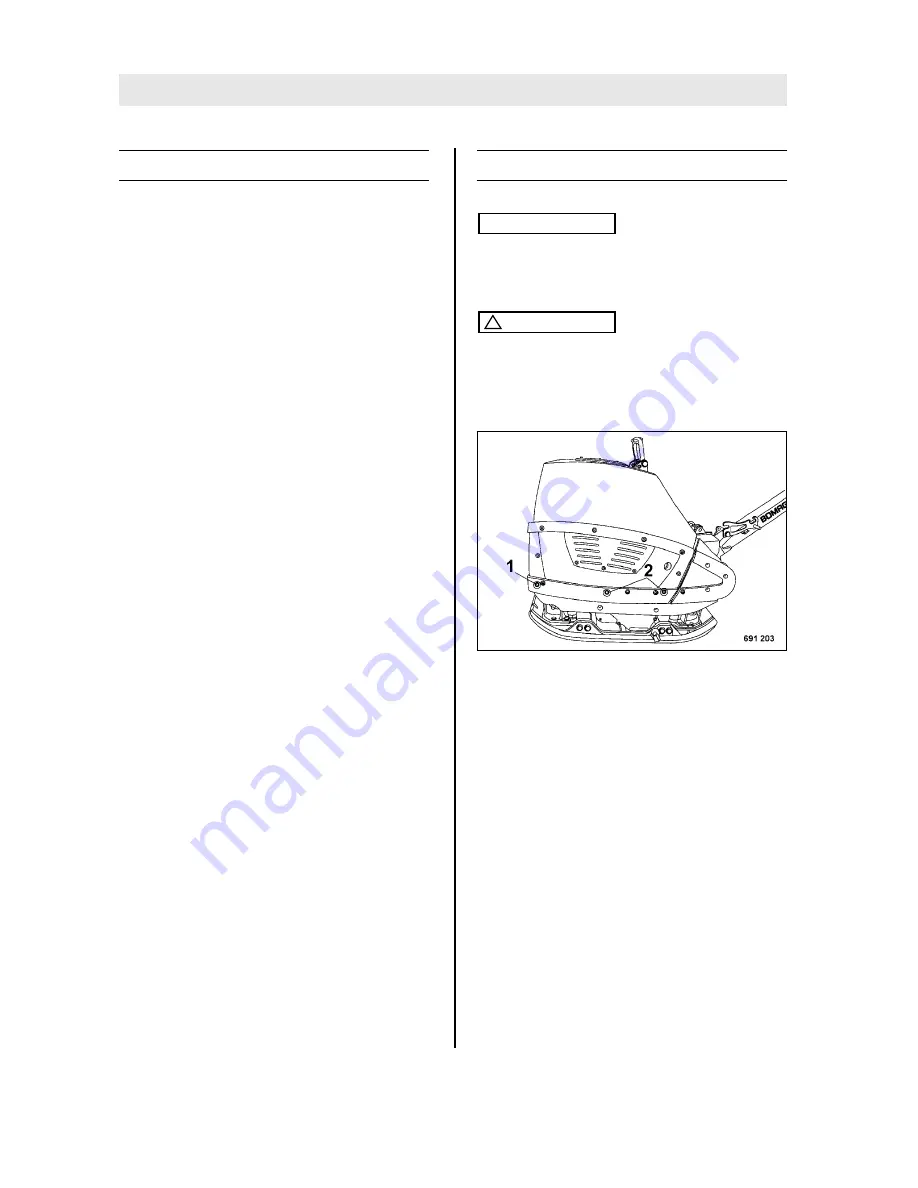 Bomag BPR 45/55 D Operating Instructions Manual Download Page 62