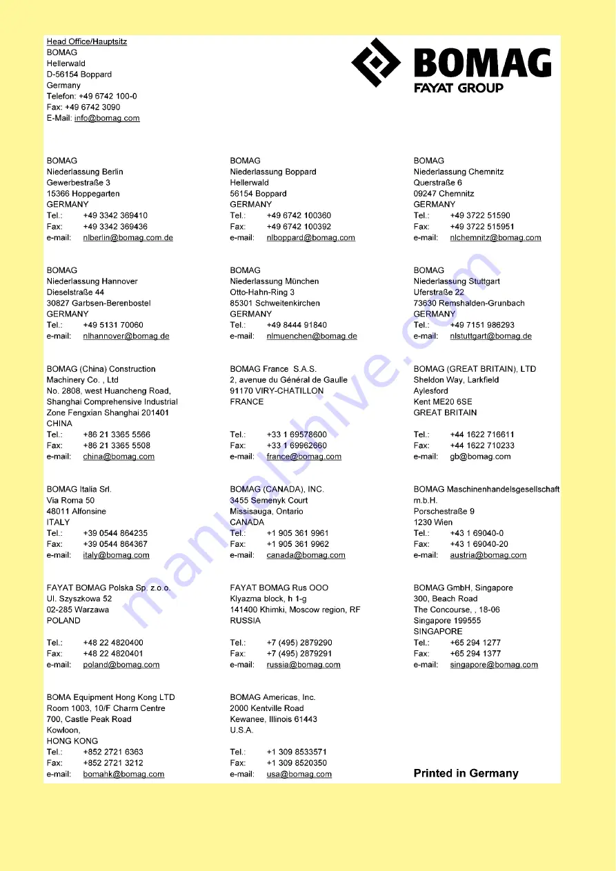 Bomag BW 219 DH-4 Service Training Download Page 1290