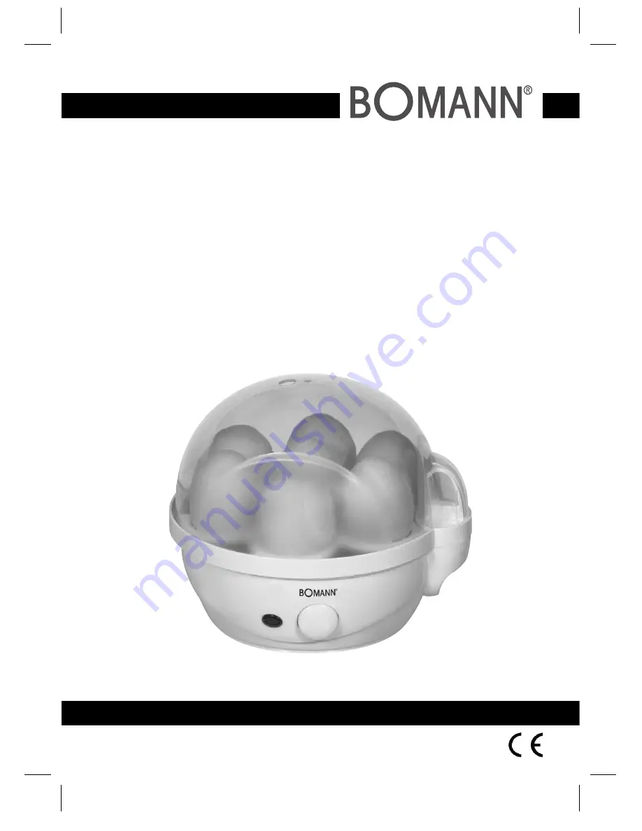 BOMANN EK 515 CB Instruction Manual & Guarantee Download Page 1