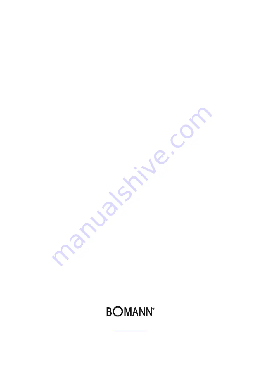 BOMANN GS 2181 Instruction Manual Download Page 32