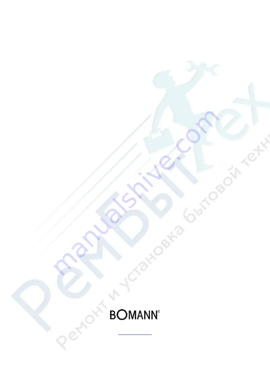 BOMANN GSP 853 Instruction Manual Download Page 21