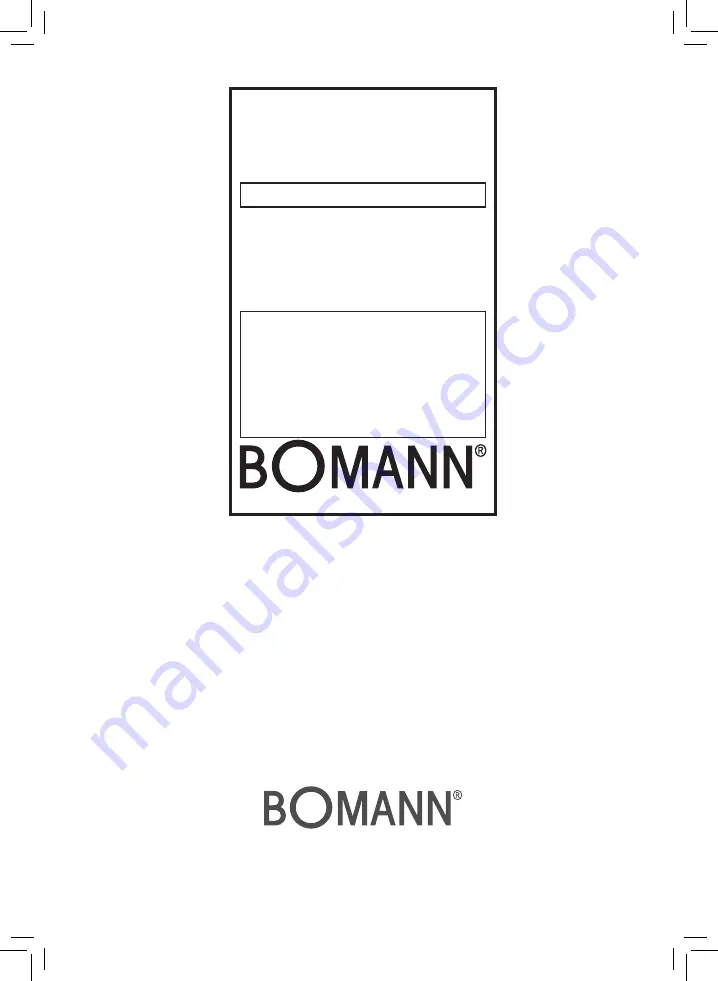 BOMANN HTD 843 CB Скачать руководство пользователя страница 24