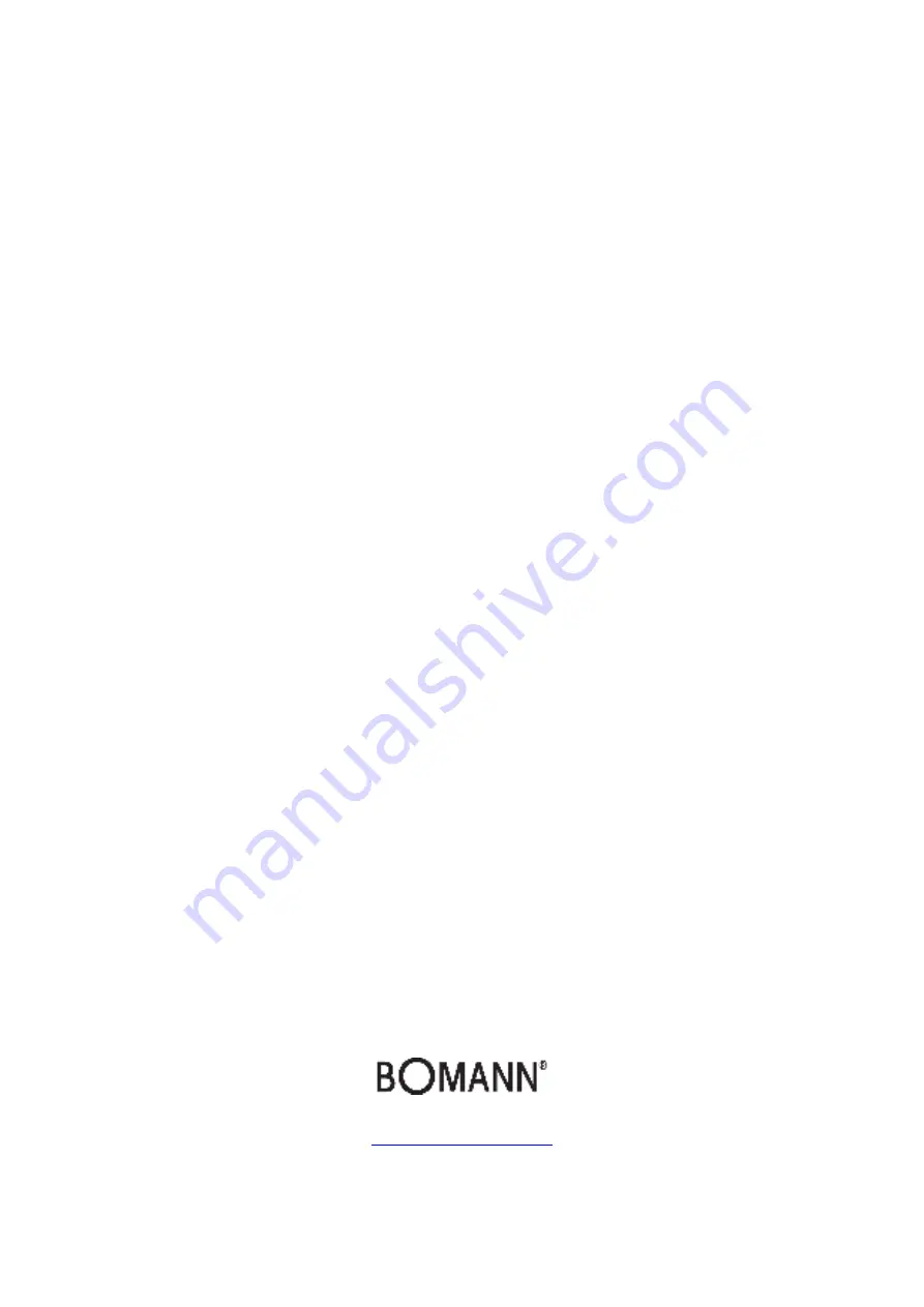 BOMANN KG 322.1 Instruction Manual Download Page 32